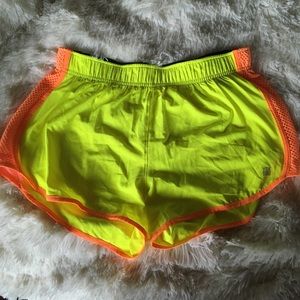 VS Runway Neon Yellow Workout Shorts